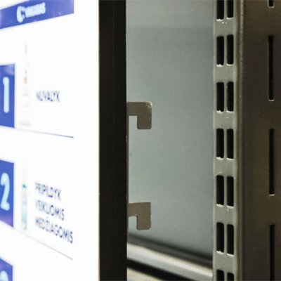 Krok till ljustavla för butiksinredning