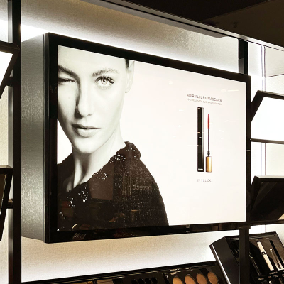 LED ljustavla Papper 900x140mm Svart front