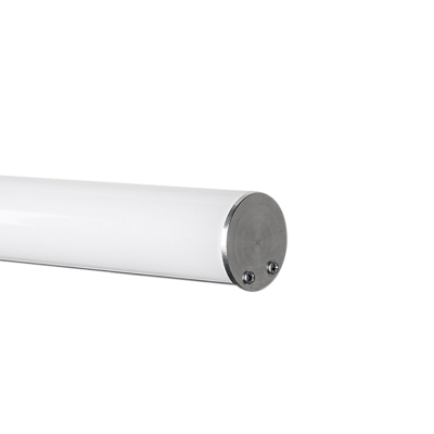 Ändbit i aluminium för rund ledprofil 50mm