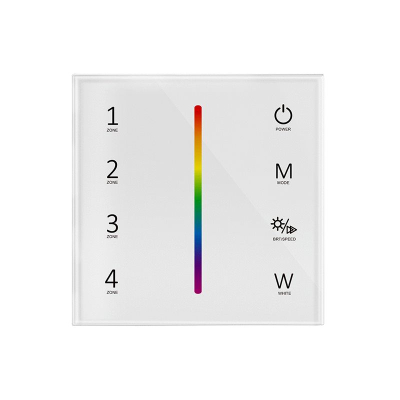 Väggkontroll SKY RGBW 4-zoner 230V Vit