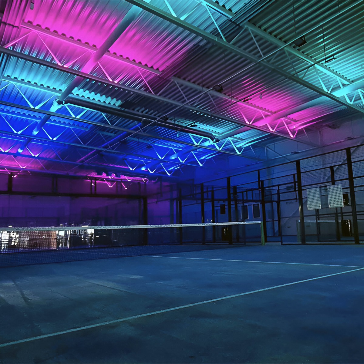 Belysning sportcenter - LED-lister tak RGB