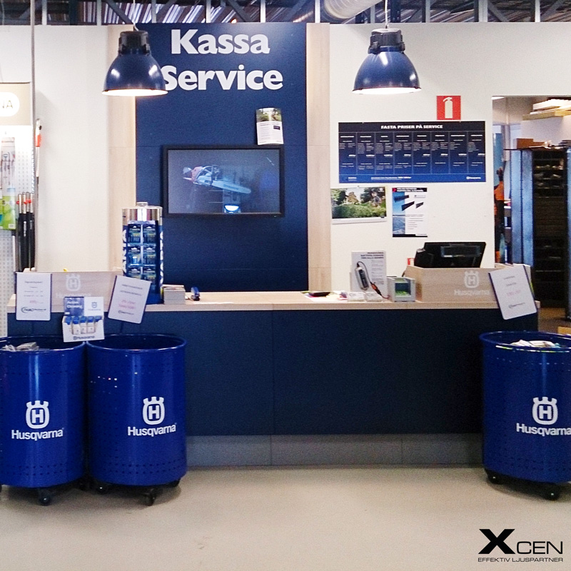 kassadisk husqvarna belysning