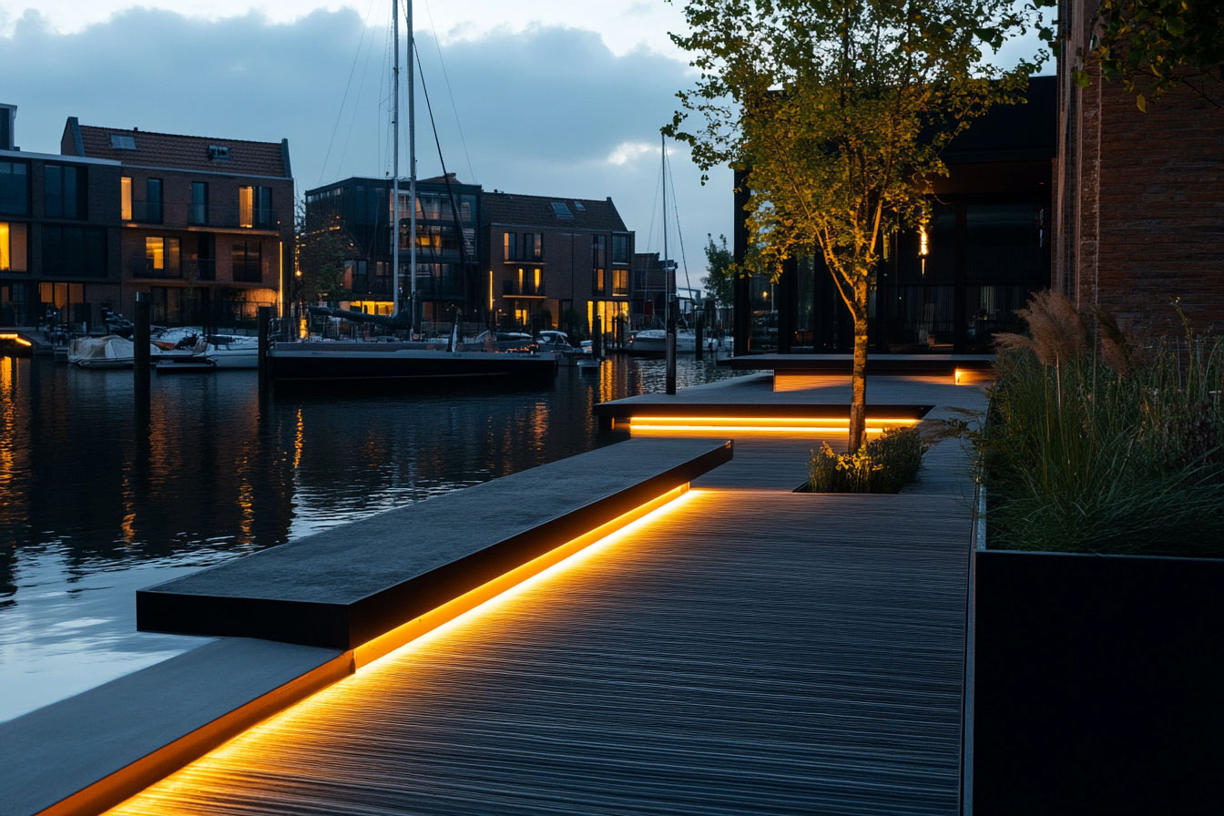 Hamnbelysning dekoration - Varmt ljus LED-strips