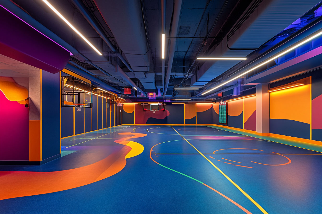 Belysning sporthall och aktivitetscenter