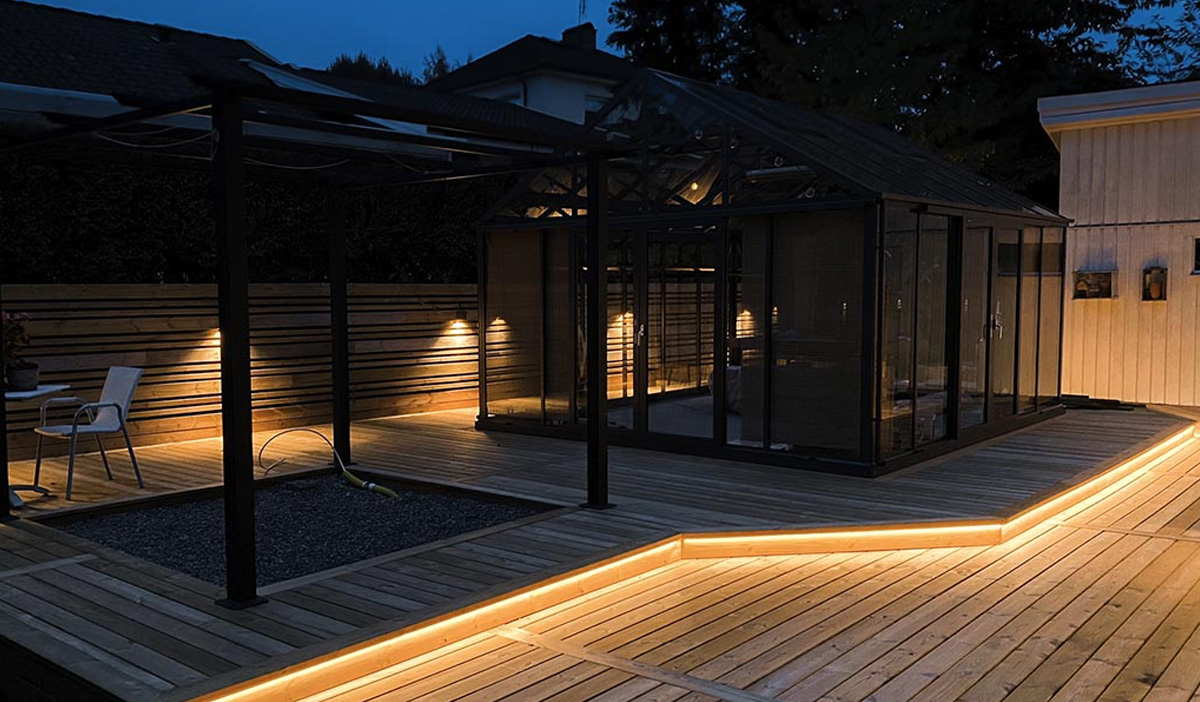 LED-slinga utomhus belysning