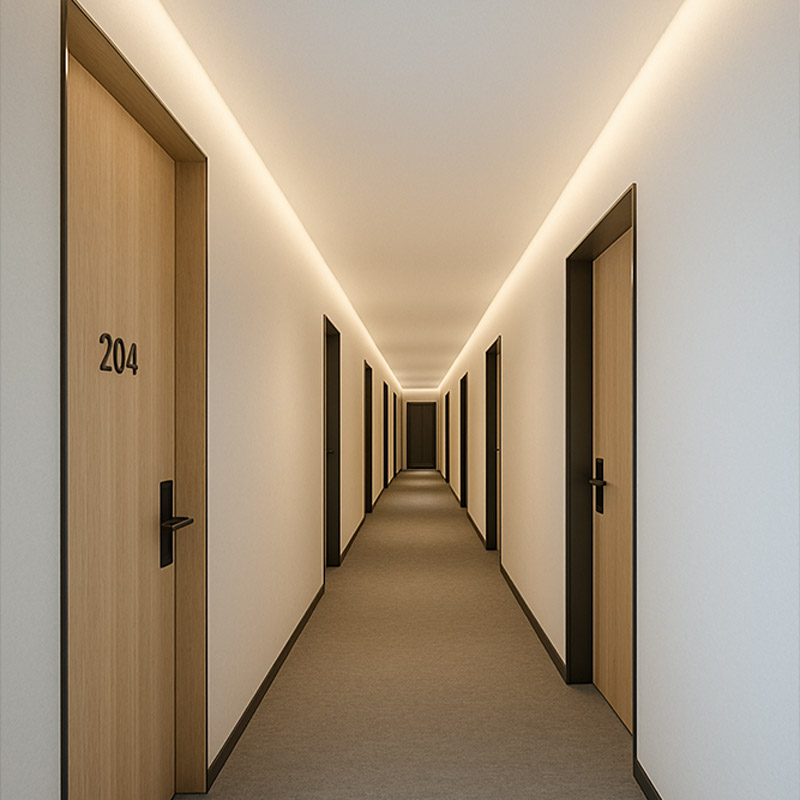 Korridor belysning innertak hotell